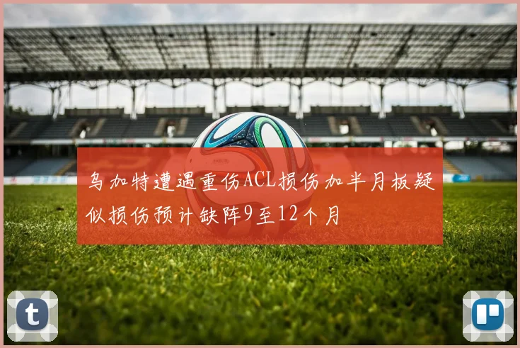 乌加特遭遇重伤ACL损伤加半月板疑似损伤预计缺阵9至12个月